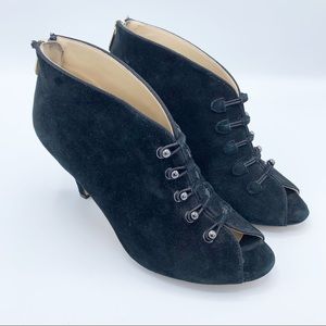 Adrienne Vittadini Black Victorian Booties Size 7M